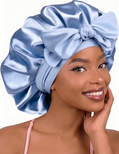 Vista 8 de Tie Silk Bonnet Satin Curly Hair Wrap para mujeres durmientes Anti Negro