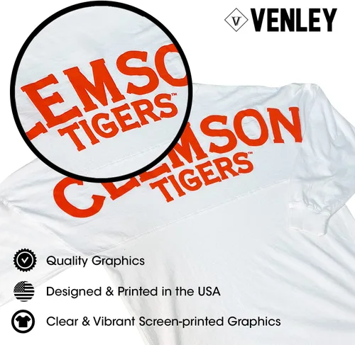 Vista 6 de Venley Camiseta de la NCAA University College para mujer, Arkansas Tech 7 - Verde bosque