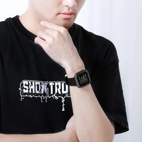 Vista 6 de Wepro Funda protectora de pantalla compatible con reloj inteligente Fitbit Versa 2, paquete de 3 fundas de TPU suave chapado en poliuretano