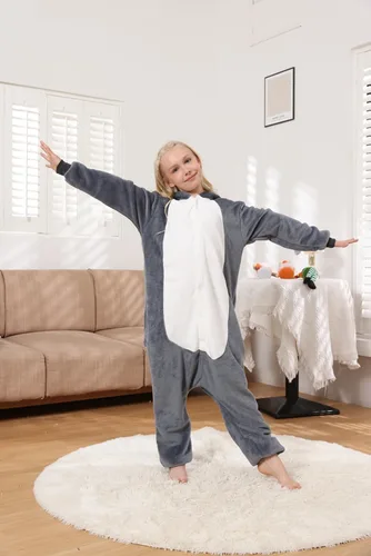 Vista 4 de Petrella Animal Kids Onesie Cute One Piece Pajamas Halloween Costume Chrismas Cosplay Sleepwear Unisex for Boys & Girls