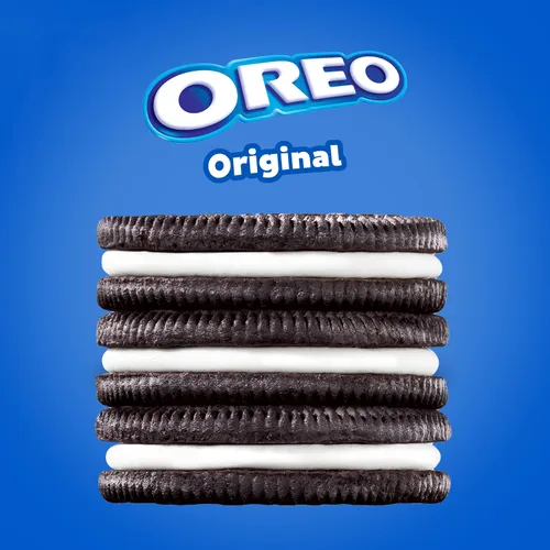 Vista 2 de Oreo, galletas sándwich de chocolate, 13.3 onzas Siempre hecho con cacao real, certificado Kosher