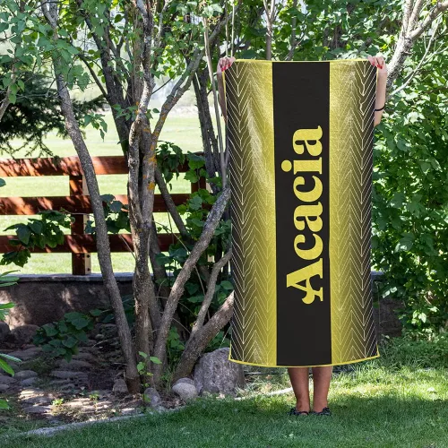 Vista 2 de Acacia Fraternity - Toalla de playa rectangular (30 x 60 pulgadas), de gran tamaño, súper absorbente, sin arena, gruesa toalla grande para piscina