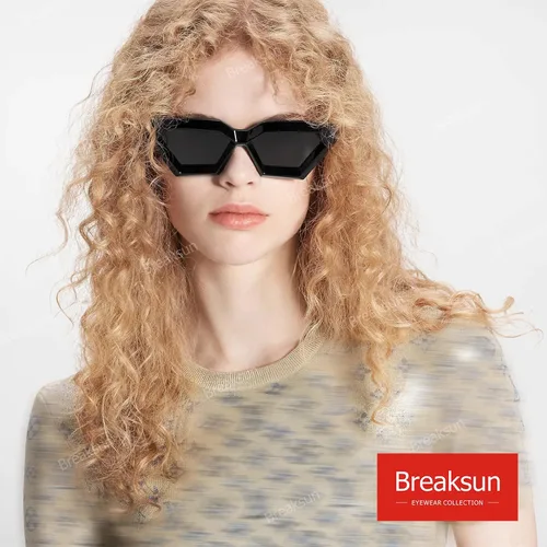 Vista 2 de Gafas de sol de ojo de gato con montura gruesa para mujer, estilo vintage, de moda, estilo retro