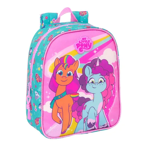 Vista 2 de Mochila Escolar My Little Pony Magic Rosa Turquesa 22 x 27 x 10 cm