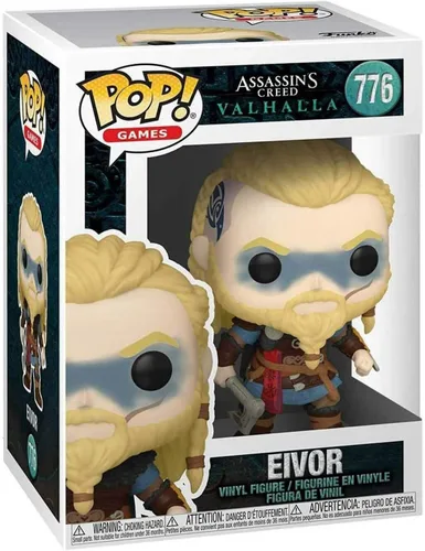 Vista 2 de Funko Pop! Assassins Creed Valhalla - Figura de vinilo de Eivor (con funda protectora de caja compatible), multicolor, 3.75 pulgadas