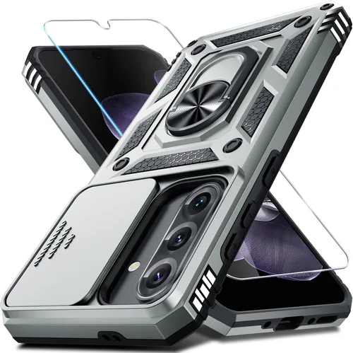 Vista 14 de Janmitta Compatible con Samsung Galaxy A26 5G Funda con Cubierta Deslizante Integrada para Lente de Cámara + Protector de Pantalla + Soporte