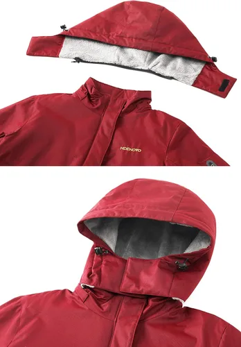 Vista 5 de Chaqueta de esquí de montaña para mujer, impermeable, forro polar, snowboard, invierno