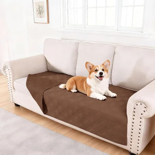 Vista 13 de hyha - Manta impermeable para cama de perro, mantas suaves para mascotas, funda impermeable para sofá para perros, fundas reversibles lavables