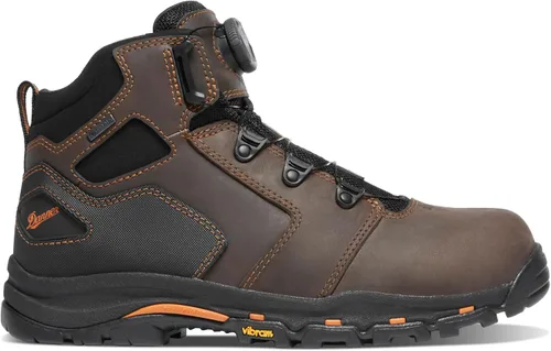 Vista 2 de Danner Vicious - Botas de trabajo de 4.5 pulgadas con punta compuesta para hombre, cuero de grano completo con forro Gore-Tex transpirable, sistema