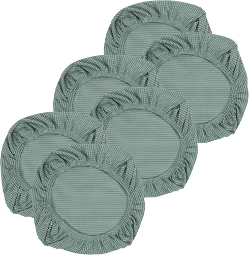 Vista 19 de Yikko - Fundas elásticas de jacquard con licra, con textura de grano de maíz, para sillas, aptas para oficina, comedor, bar, fundas para asientos