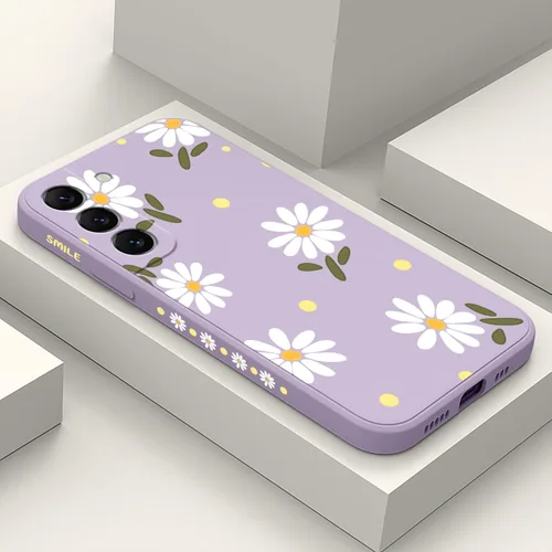 Vista 27 de LEECG Funda para Samsung Galaxy S22, Diseños de Flores Elegantes de Silicona Suave con Protección contra Caídas y Resistente a Huellas Dactilares