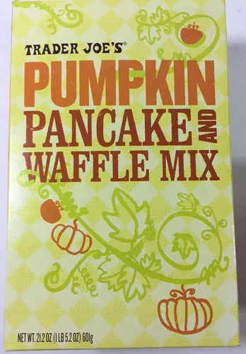 Vista 2 de Trader Joes Pumpkin Pancake Waffle Mix 21.2 onzas y mantequilla de calabaza 10 onzas