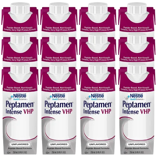 Vista 4 de Nestle Peptamen Intense VHP - Fórmula de alimentación sin sabor de 8.5 fl oz, caja de cartón de 24