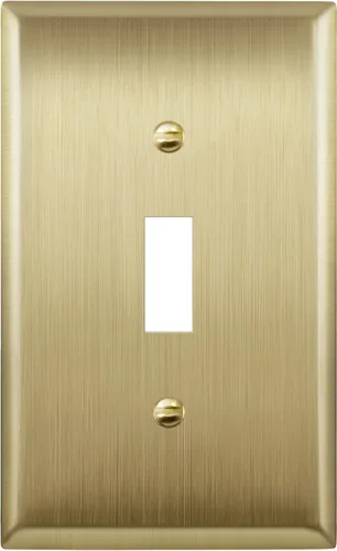 Vista 22 de ENERLITES Placa de pared metálica para interruptor de luz de palanca, cubierta de interruptor de acero inoxidable, resistente a la corrosión