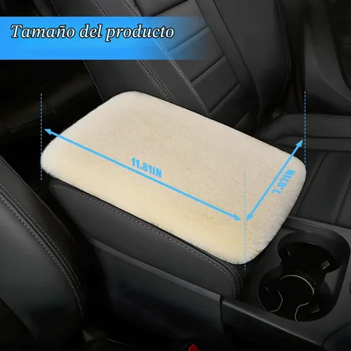 Vista 2 de Funda Esponjosa para Reposabrazos de Automóvil, Almohadilla Universal para Consola Central de Automóvil, Accesorios de Decoración de Funda para Caja