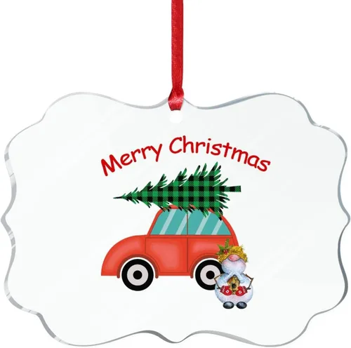 Vista 5 de Adorno de recuerdo divertido para campamento, árbol de Navidad, muñeco de nieve, adorno transparente para cámper, regalo de Navidad, Navidad, hogar