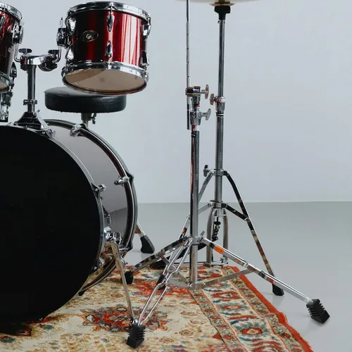 Vista 5 de 3pcs Black Rubber Drum Rack Feet Sleeves Anti Slip Floor Protectors