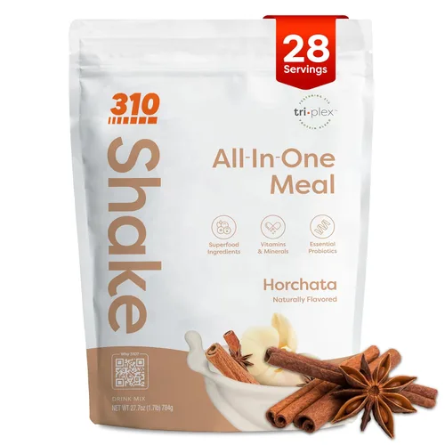 Vista 11 de 310 Nutrition Batido de reemplazo de comidas todo en uno, proteína en polvo a base de plantas con alto contenido de fibra, probióticos, enzimas