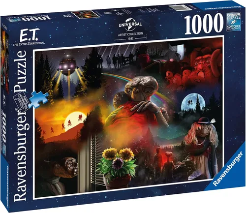 Vista 2 de Ravensburger ET Movie Poster - Rompecabezas de 1000 piezas para niños a partir de 12 años