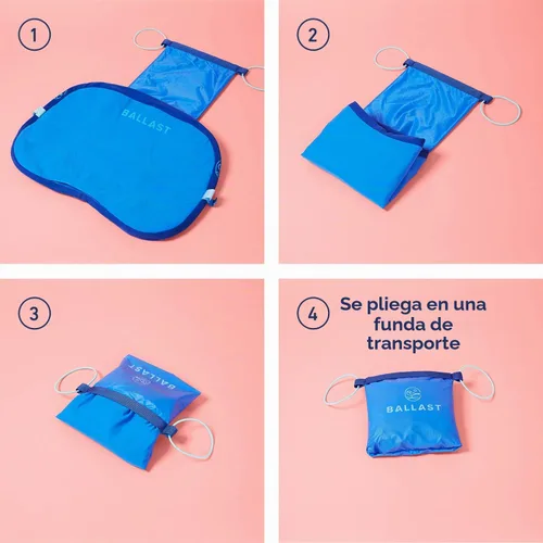 Vista 4 de Ballast Almohada de Playa – Cómoda, Duradera y Compacta, Se Mantiene en Su Lugar en Playas Ventosas con Bolsa de Arena Patentada, Almohada Inflable