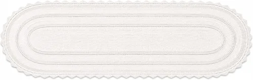 Vista 43 de Royal Blaze Tapete de baño de algodón rojo, reversible, pequeño ovalado de 18 x 26 pulgadas, lavable y decorativo
