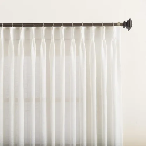 Vista 10 de Cortinas traslúcidas blancas de 96 pulgadas de largo, paneles de cortinas plisadas dobles para ventana, 72 pulgadas de ancho x 96 pulgadas de largo