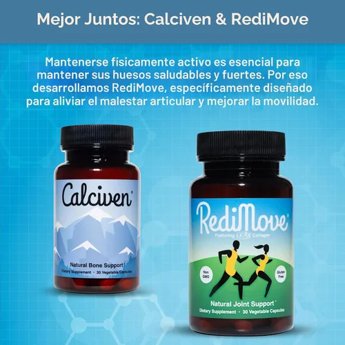 Vista 8 de Calciven - Suplemento Natural para el Apoyo Óseo - Sin GMO, Sin Gluten