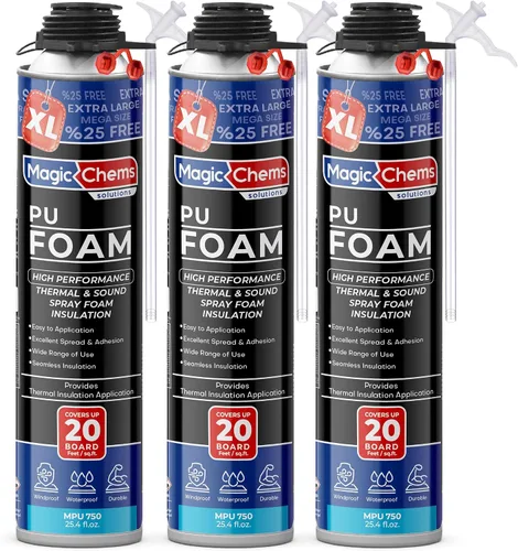 Vista 15 de Magic Chems - Aislamiento de espuma en aerosol, relleno de poliuretano, 1 paquete de 25.4 onzas