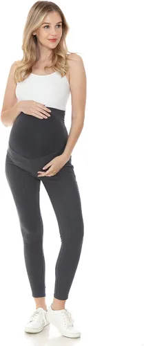 Vista 6 de Leggings Depot Jeans de maternidad para mujer con bolsillos, cómodos, elásticos, pantalones de embarazo