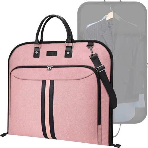 Vista 10 de Bolsa de ropa de viaje BALEINE, bolsa de traje de viaje para hombres, bolsa de ropa de 42'' impermeable para llevar, bolsa de ropa de viaje