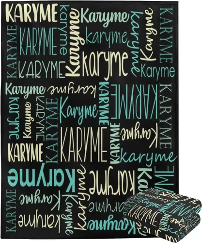 Vista 5 de Mantas personalizadas con nombres, regalos para bebés, niñas y niños, manta personalizada de vellón suave y sherpa con nombre para niños y adultos