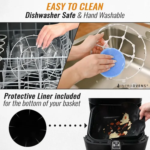 Vista 5 de Soporte para brocheta para freidora de aire, compatible con olla a presión Ninja Foodi, olla instantánea de 6 cuartos de galón, 8 cuartos de galón