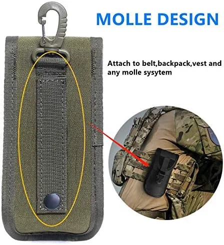 Vista 5 de ACEXIER MOLLE - Funda táctica duradera para gafas de sol, estilo militar, con hebilla