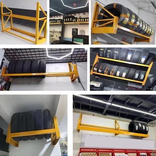 Vista 6 de Soporte de pared grande para llantas de automóvil, soporte de almacenamiento para múltiples neumáticos, soporte de almacenamiento para neumáticos