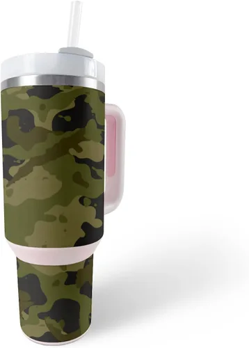 Vista 17 de MightySkins Skin - Vaso de vinilo compatible con Stanley The Quencher H2.0 FlowState de 40 onzas, diseño de mármol de albaricoque, protectora