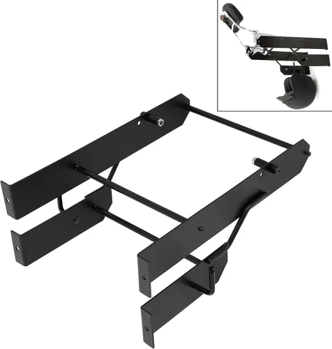 Vista 2 de Harley Quick Release Tour Pack Rack de almacenamiento de montaje en pared compatible con Harley Davidson Touring Road King Electra Street Glide