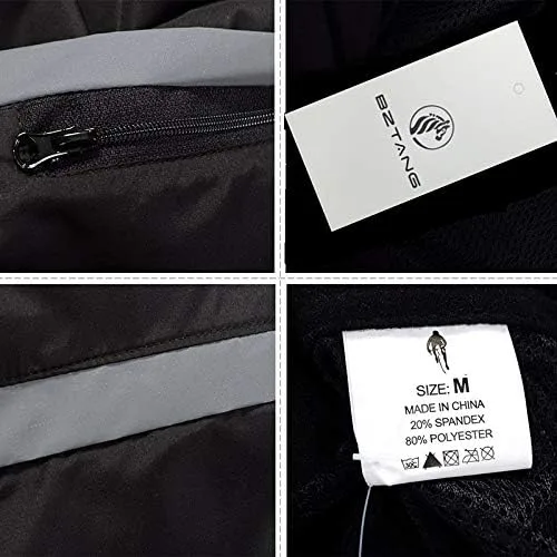 Vista 5 de BZTANG WOLFBIKE - Chaqueta de ciclismo de jersey, rompevientos impermeable