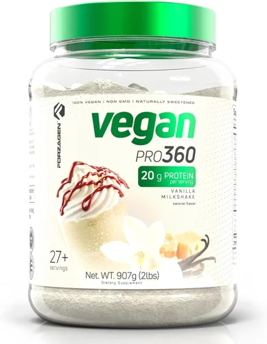 Vista 11 de Forzagen Proteína Vegana 360 2 Libras 27 Porciones, Proteína a Base de Plantas Extraída de Quinua, Arroz Integral y Proteína Aislada de Guisante