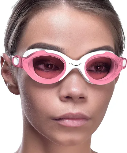 Vista 2 de AqtivAqua Gafas de natación, SX gafas de natación de visión amplia para adultos, hombres y mujeres, antivaho sin fugas