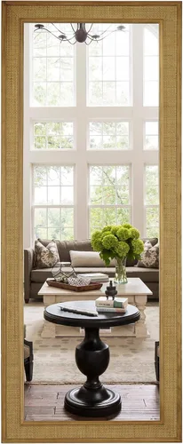 Vista 16 de WallBeyond Espejo de Pared de Ratán Rectangular, Espejo de Ratán de 32 X 44 Pulgadas con Marco de Madera para Decoración de Pared, Baño, Sala