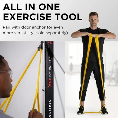 Vista 4 de THERABAND CLX Resistance Band with Loops, 5-Foot Band