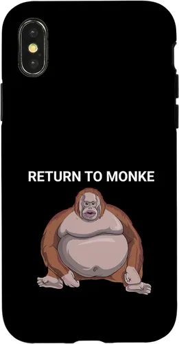 Vista 5 de Reject Humanity Return to Monkey Uh Oh Stinky Funny Monke Case for iPhone 17