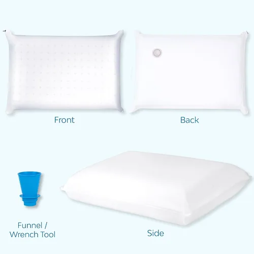 Vista 6 de Almohada de agua Mediflow de espuma viscoelástica reinventada con tecnología de base de agua: clínicamente probada para reducir el dolor de cuello
