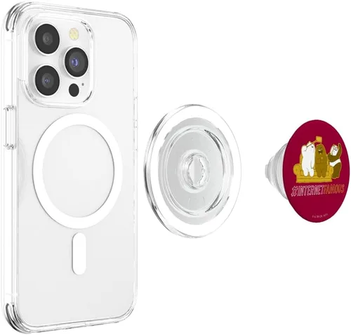 Vista 4 de We Bare Bears Grizz Panda Ice Bear Internet Famous PopSockets MagSafe PopGrip para iPhone