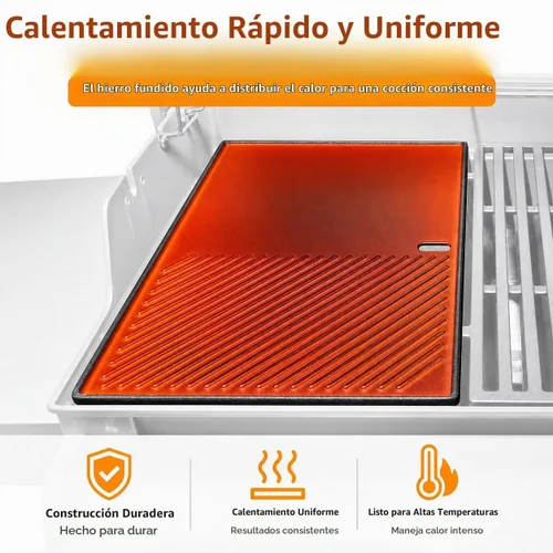 Vista 7 de Hisencn 7637 Parrilla de 17.5" para Weber Spirit I y II 200 Series