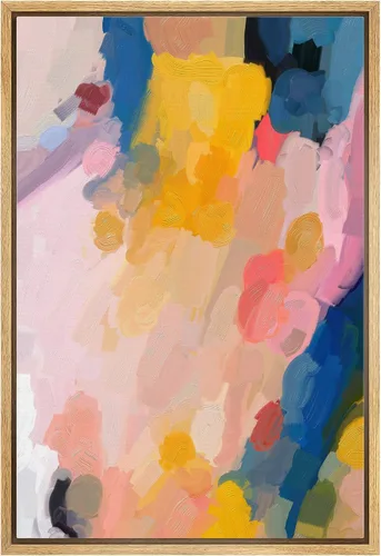 Vista 31 de MUDECOR Impresión en Lienzo Enmarcado Arte de Pared Pincelada Floral Abstracta en Tonos Neutros Cálidos Tonos Terrosos Ilustraciones Minimalismo