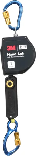 Vista 2 de 3M DBI-SALA Nano-Lok XL Línea de vida autorretráctil 3100262, Web, Mosquetón de aluminio, 20 pies, Clase 1