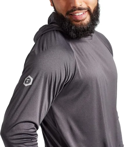 Vista 2 de TRUEWERK Sudadera con capucha B1 Sun para hombre, camisas de protección solar