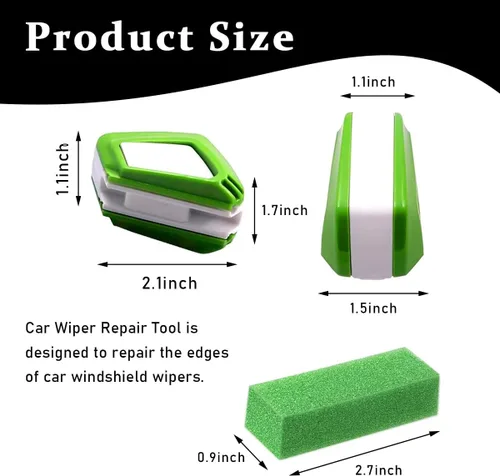 Vista 2 de Herramienta de reparación de limpiaparabrisas de automóvil, reparador de limpiaparabrisas de vehículo ABS impermeable con esponja, herramienta
