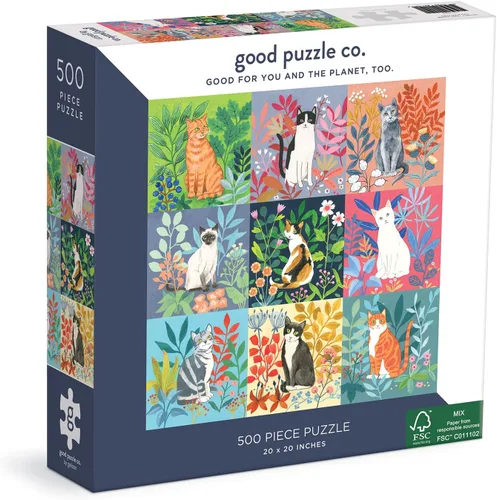 Vista 8 de Good Puzzle co. - Basket Blooms - Rompecabezas de 500 piezas Flores de cesta